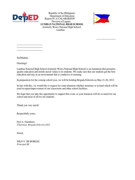 Solicitation Letter Tagalog Halimbawa At Iba Pang .